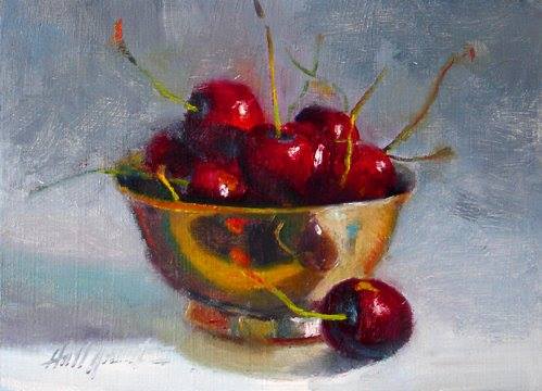 'Bowl of Cherries' Jean-Baptiste-Simeon Chardin (1699 - 1779)